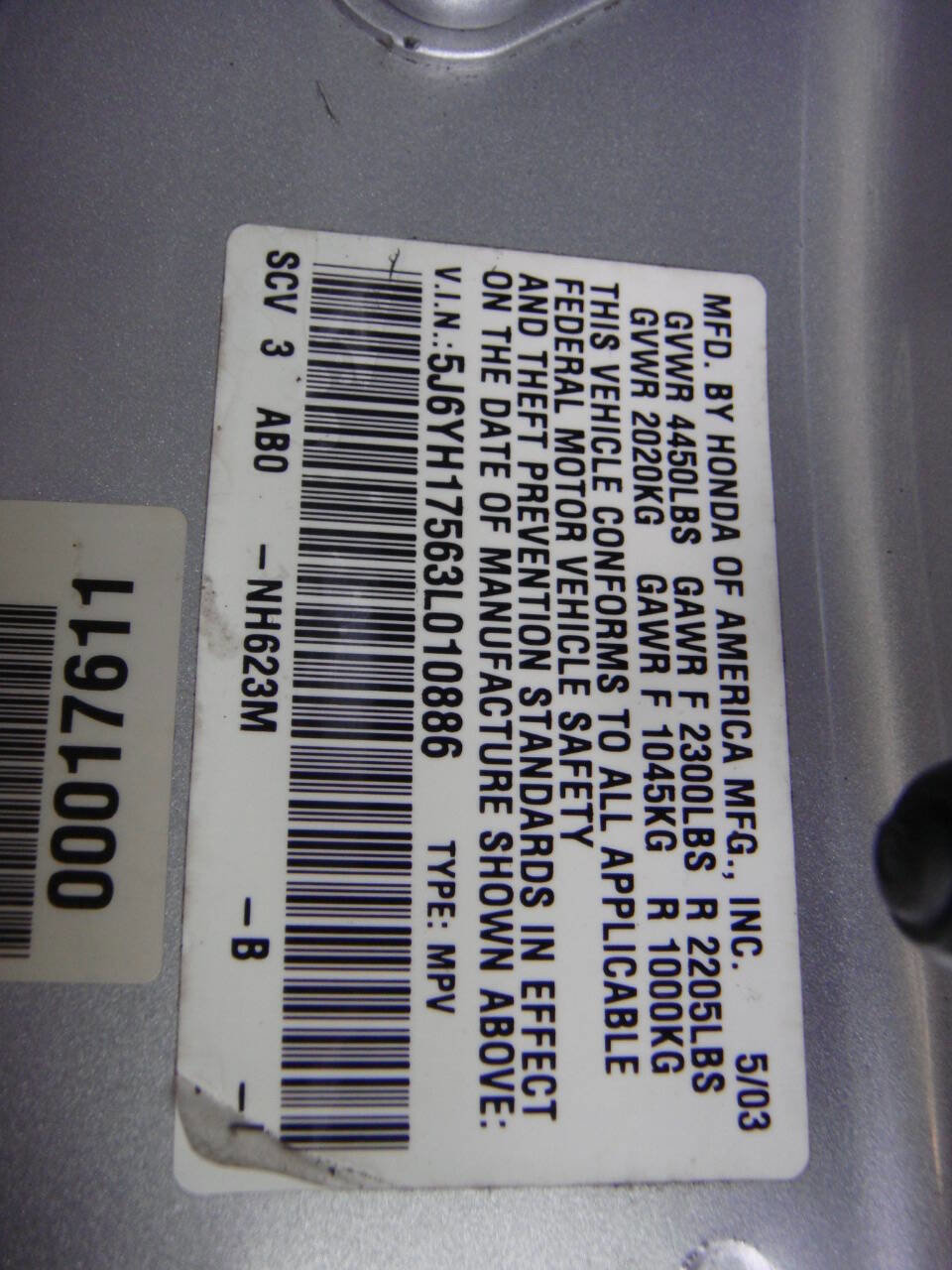 Used 2003 Honda Element EX image 15