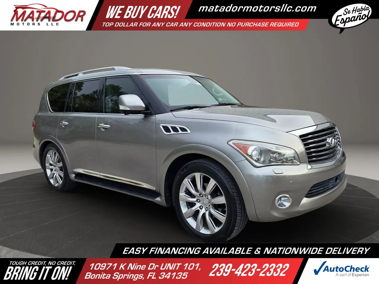 Used 2011 INFINITI QX56 4WD w/ Deluxe Touring Pkg image 3