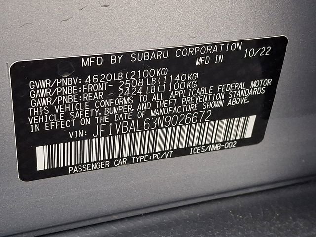 Used 2022 Subaru WRX Limited image 30