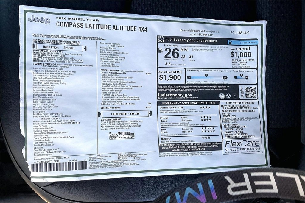 New 2026 Jeep Compass Latitude image 14