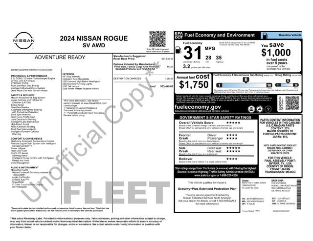 Used 2024 Nissan Rogue SV image 37