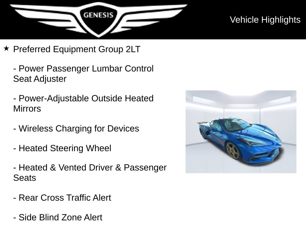 Used 2023 Chevrolet Corvette Stingray Preferred Conv w/ Z51 Performance Package RWD image 14