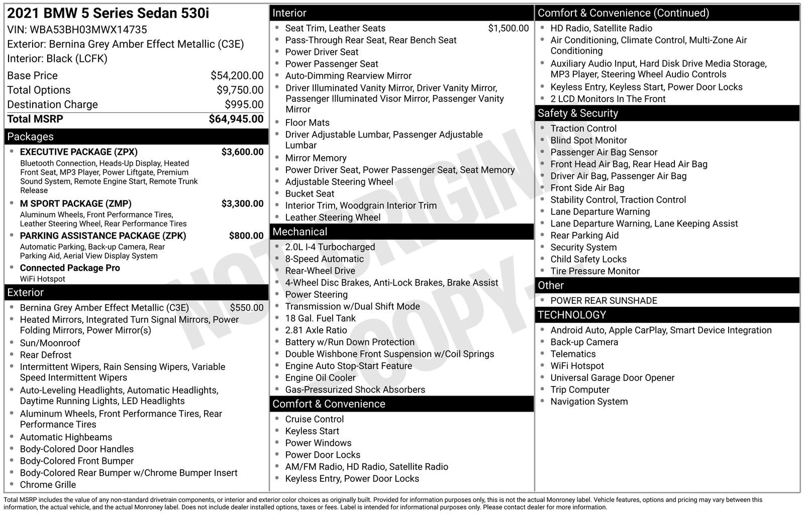 Used 2021 BMW 530i w/ Executive Package image 4