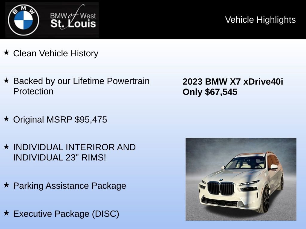 Used 2023 BMW X7 xDrive40i image 8