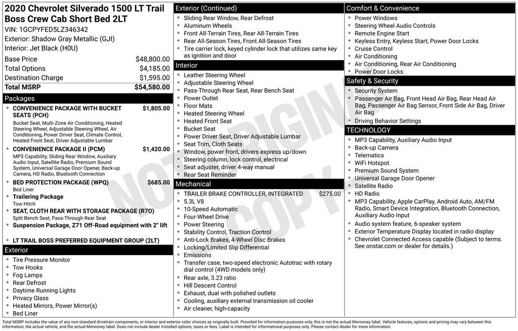 Used 2020 Chevrolet Silverado 1500 LT Trail Boss AWD/4WD image 11