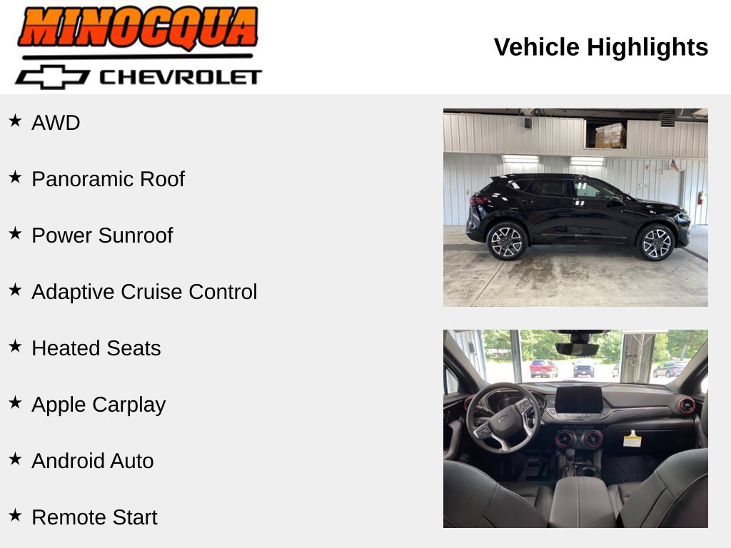 New 2026 Chevrolet Blazer RS w/ Driver Confidence II Package AWD/4WD image 2