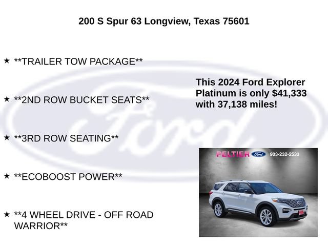 Used 2024 Ford Explorer Platinum w/ Technology Package AWD/4WD image 10