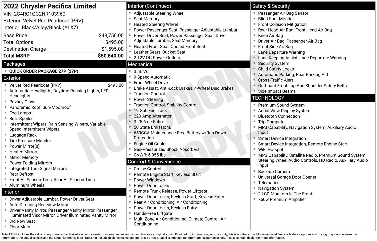 Used 2022 Chrysler Pacifica Limited FWD image 13