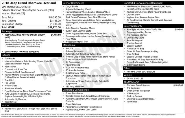 Used 2018 Jeep Grand Cherokee Overland image 12