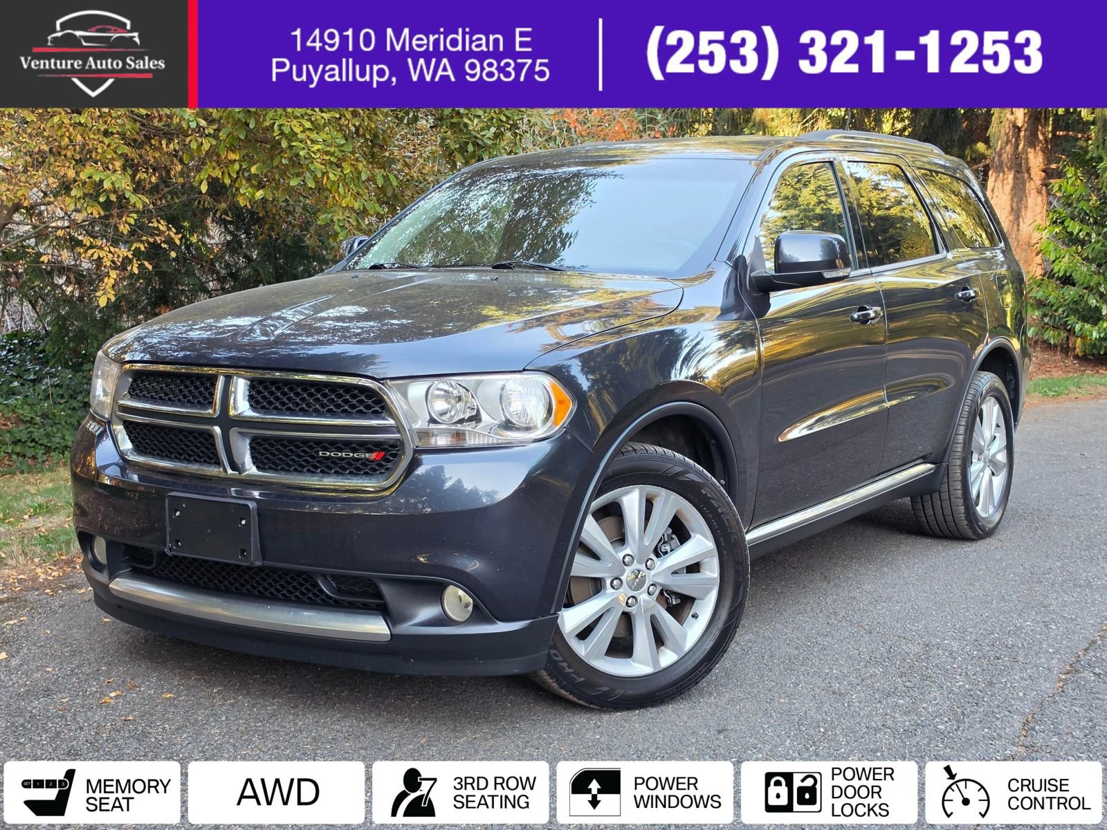 Used 2012 Dodge Durango Crew w/ Leather Interior Group AWD/4WD image 1