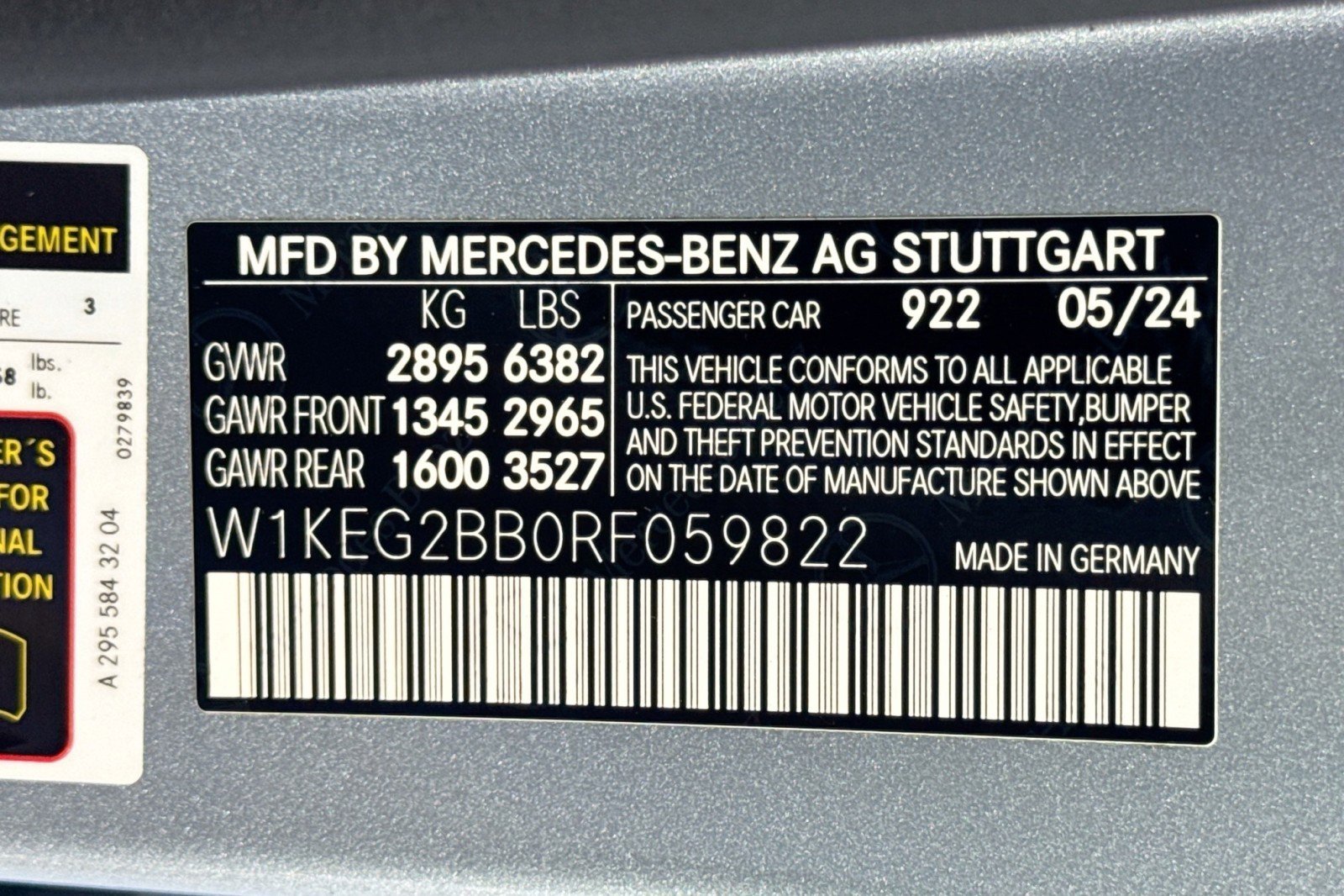 Certified 2024 Mercedes-Benz EQE 350+ Sedan image 30