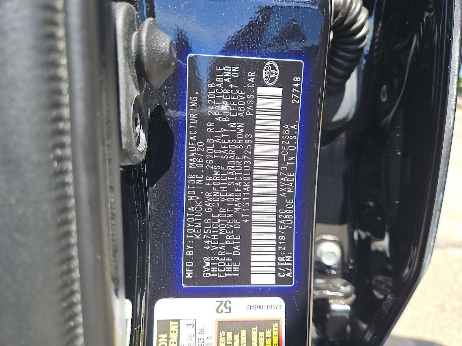 Used 2020 Toyota Camry SE FWD image 34