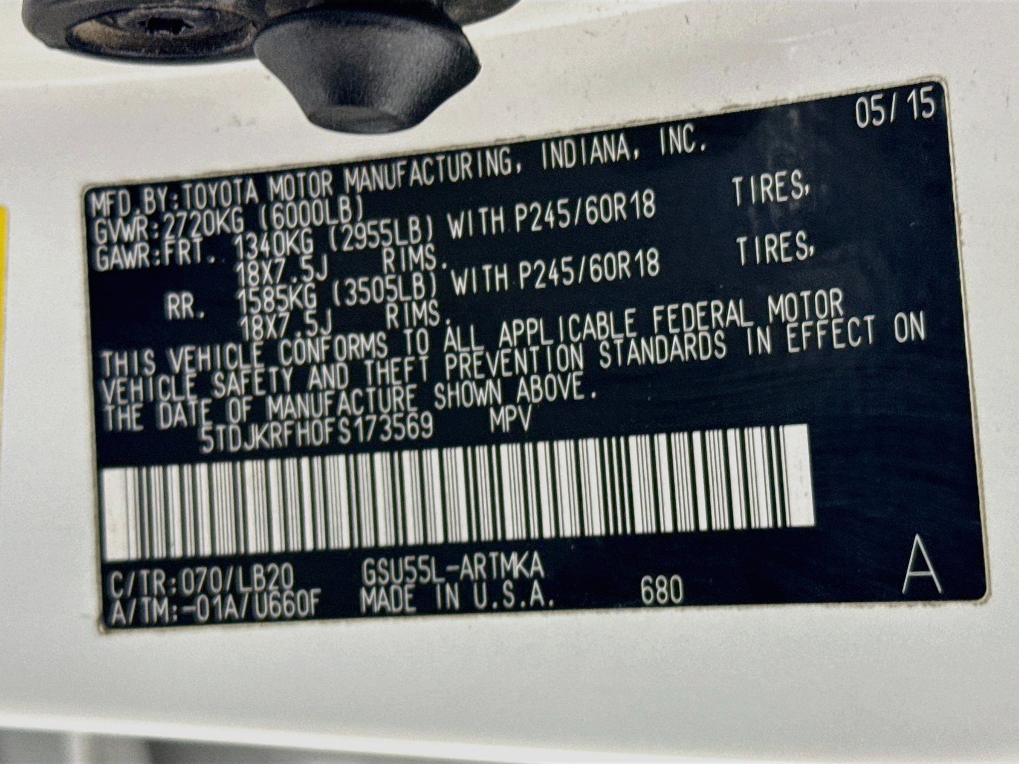 Used 2015 Toyota Highlander XLE AWD/4WD image 34