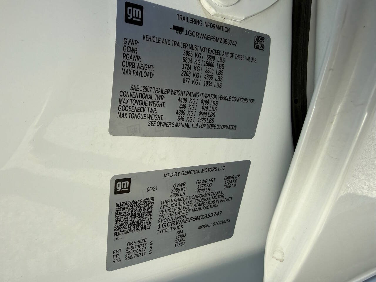 Used 2021 Chevrolet Silverado 1500 W/T w/ WT Value Package RWD image 6