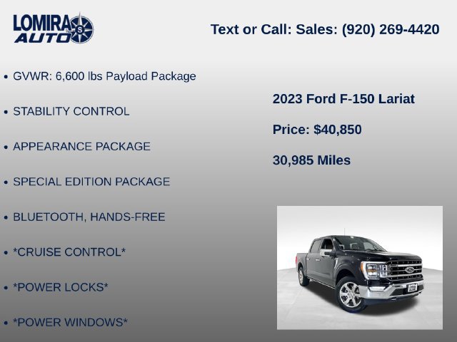 Used 2023 Ford F150 Lariat w/ Equipment Group 502A High AWD/4WD image 21
