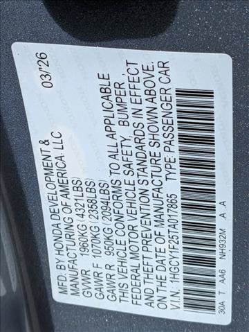 New 2026 Honda Accord LX image 16