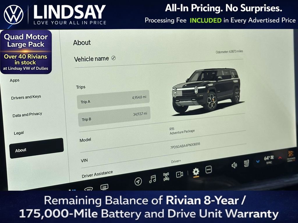 Used 2023 Rivian R1S Adventure AWD/4WD image 21