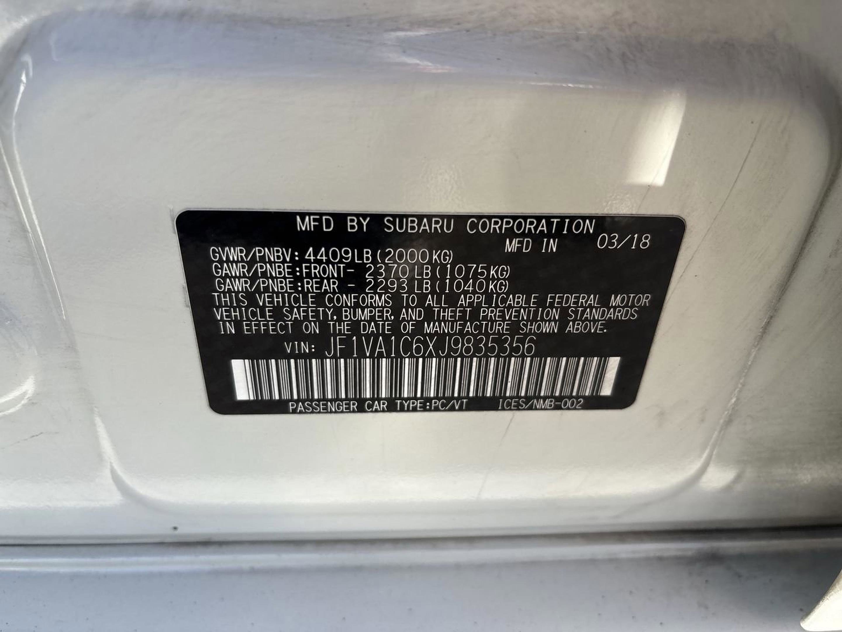 Used 2018 Subaru WRX Premium image 22