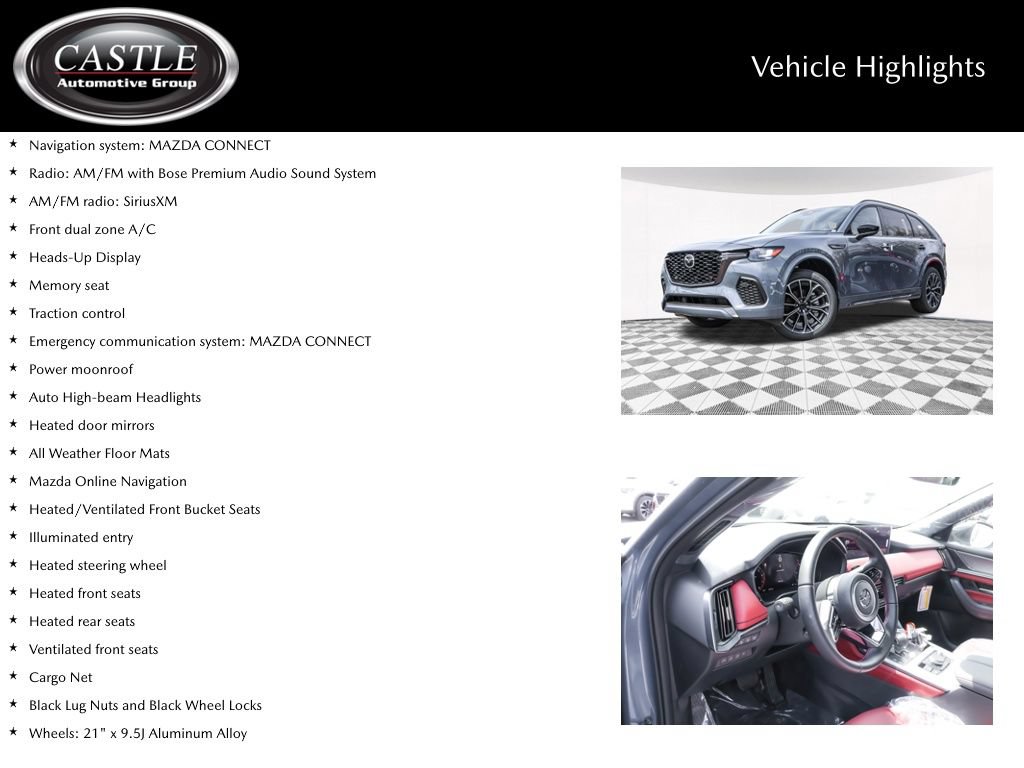 New 2026 MAZDA CX-70 3.3 Turbo S w/ Premium Package AWD/4WD image 4