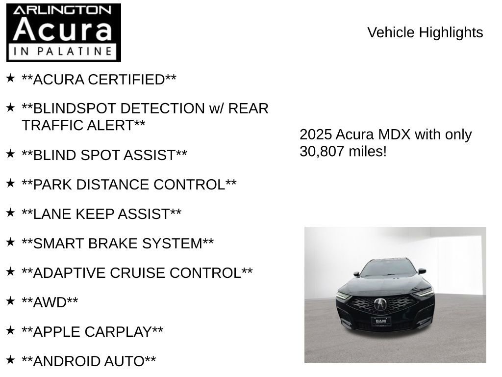 Used 2025 Acura MDX A-Spec AWD/4WD image 7