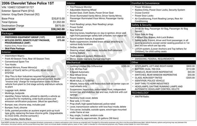 Used 2006 Chevrolet Tahoe 2WD w/ Preferred Equipment Group image 2