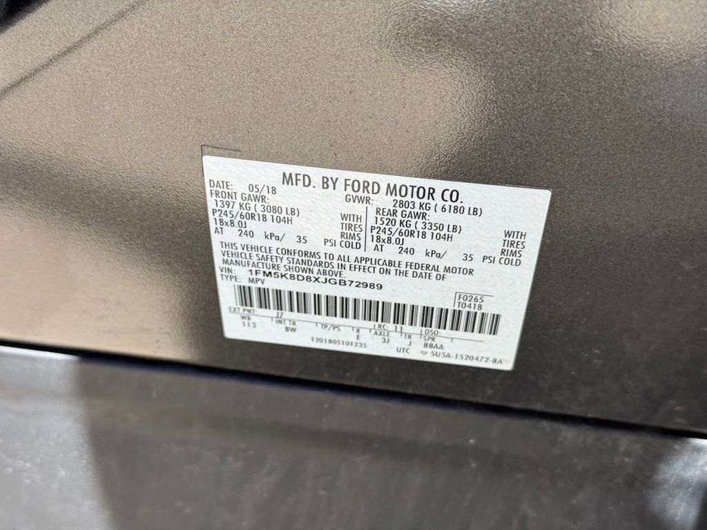 Used 2018 Ford Explorer XLT w/ Equipment Group 202A AWD/4WD image 10