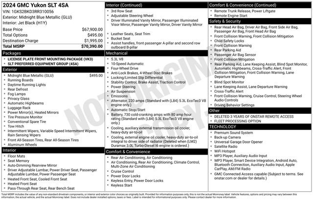 Used 2024 GMC Yukon SLT AWD/4WD image 34