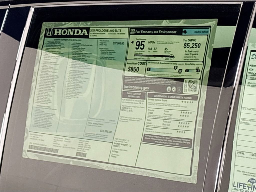 New 2025 Honda Prologue Elite image 25