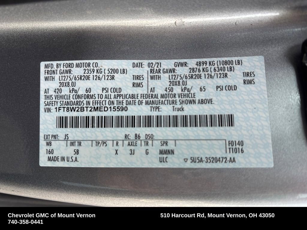 Used 2021 Ford F250 Lariat w/ Lariat Ultimate Package image 33