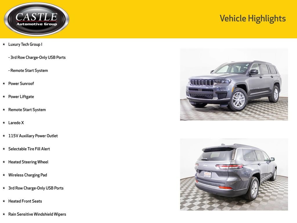 Used 2024 Jeep Grand Cherokee L Laredo w/ Luxury Tech Group I image 8