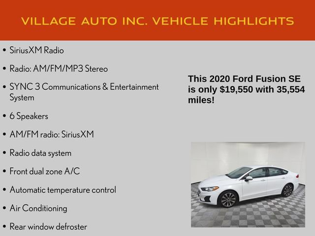 Used 2020 Ford Fusion SE image 14