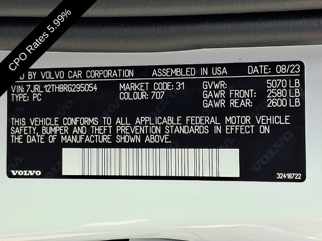 Certified 2024 Volvo S60 B5 Plus w/ Climate Package AWD/4WD image 28