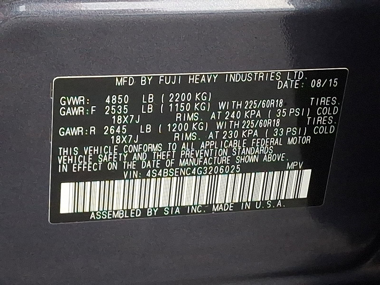 Used 2016 Subaru Outback 3.6R Limited AWD/4WD image 31