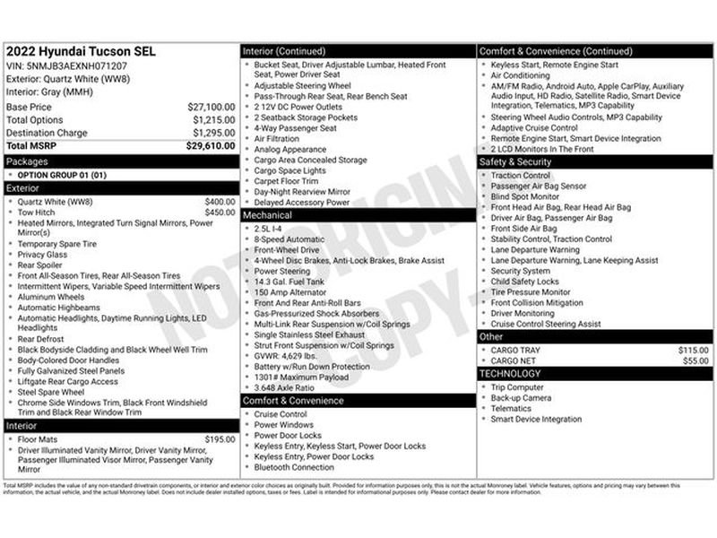 Used 2022 Hyundai Tucson SEL FWD image 23
