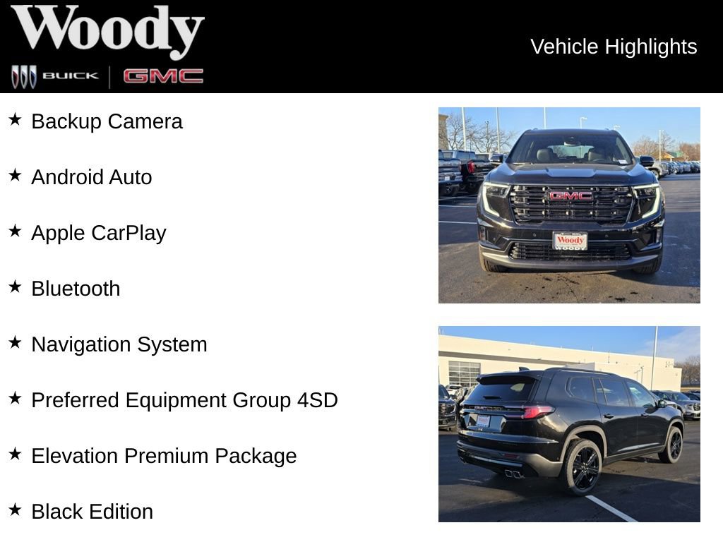 New 2025 GMC Acadia Elevation w/ Super Cruise Package image 3