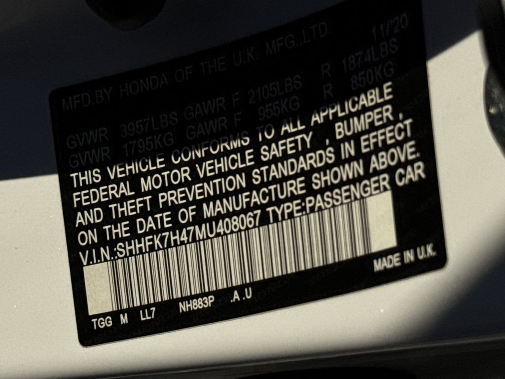 Used 2021 Honda Civic Sport image 24