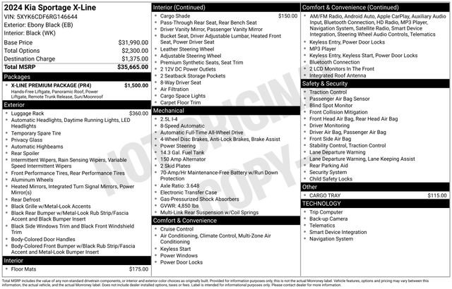 Used 2024 Kia Sportage X-Line w/ X-Line Premium Package image 36