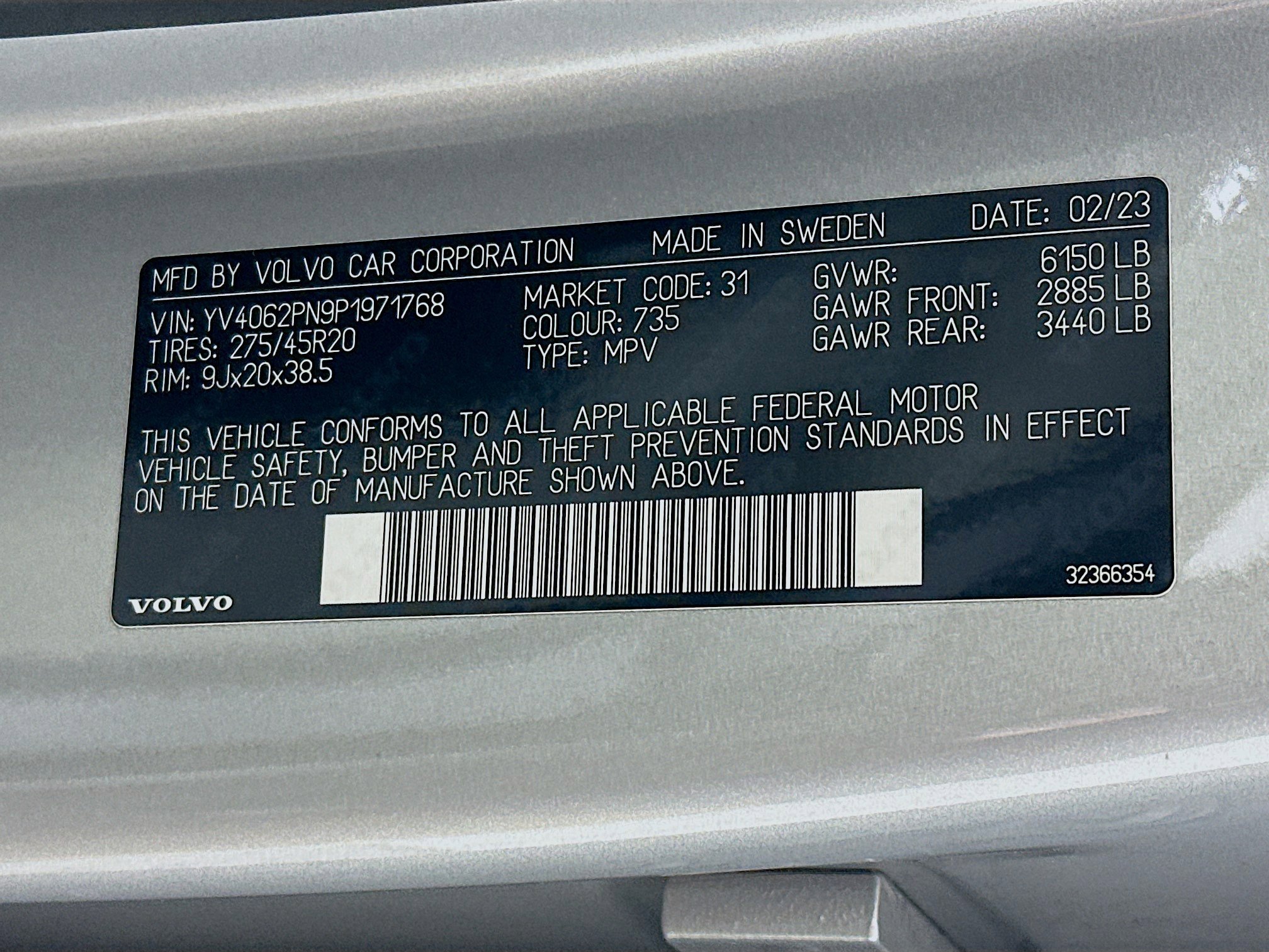 Used 2023 Volvo XC90 B6 Plus image 12