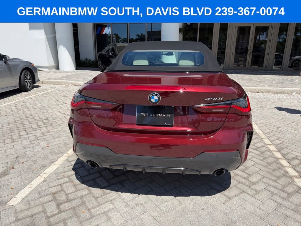 Certified 2024 BMW 430i Convertible w/ M Sport Package RWD image 9