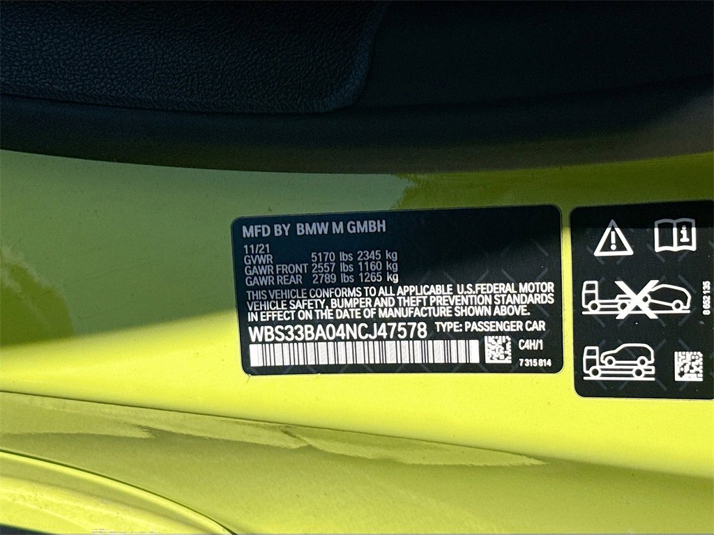 Used 2022 BMW M4 xDrive Competition w/ Executive Package image 35