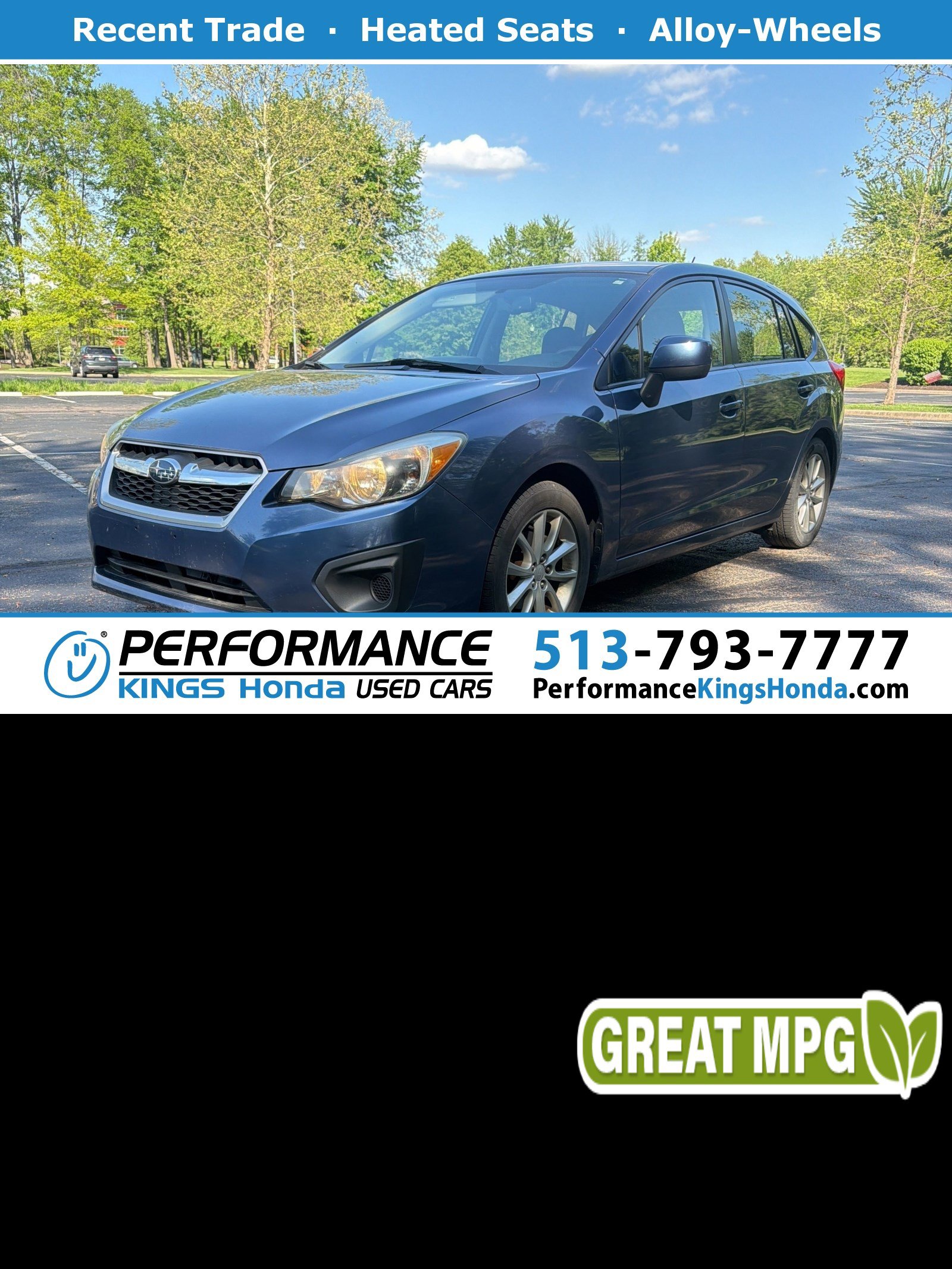 Used 2013 Subaru Impreza 2.0i Premium w/ All-Weather Pkg