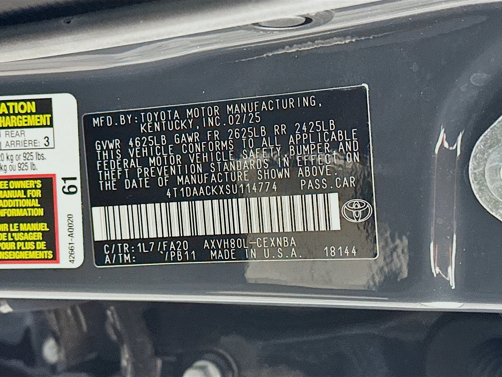 Used 2025 Toyota Camry LE image 12