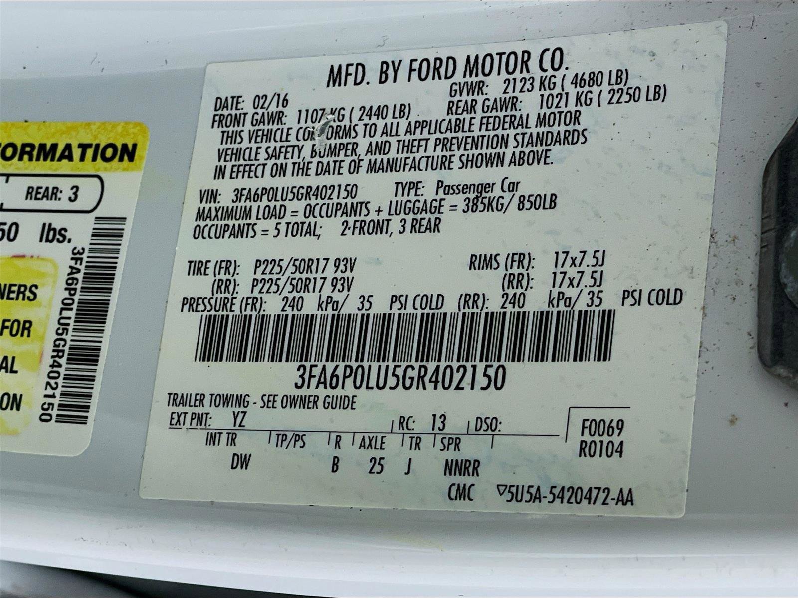 Used 2016 Ford Fusion SE image 33
