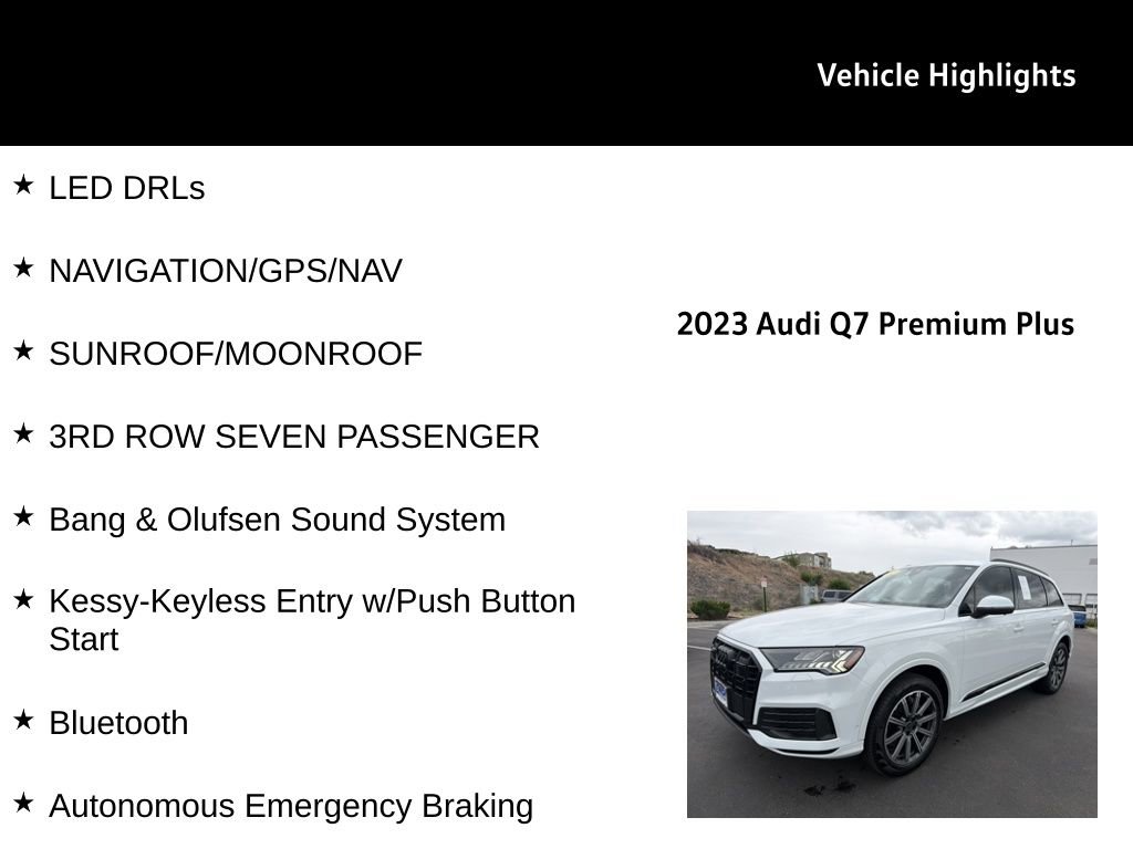 Used 2023 Audi Q7 2.0T Premium Plus w/ Premium Plus Package AWD/4WD image 28