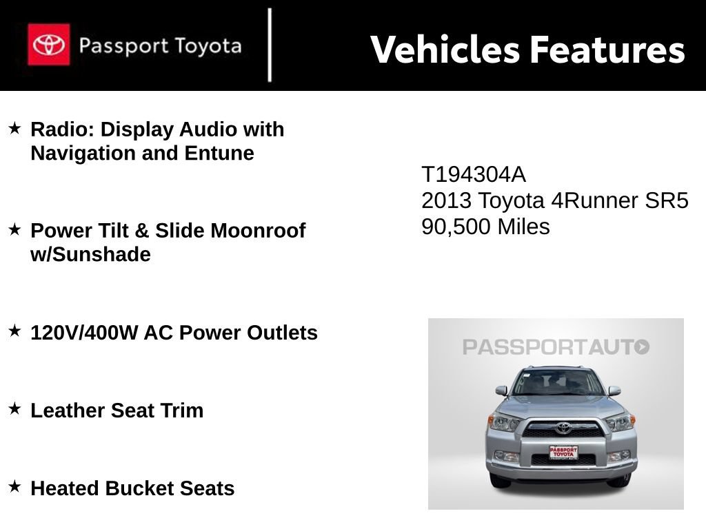 Used 2013 Toyota 4Runner SR5 w/ Premium Pkg AWD/4WD image 11