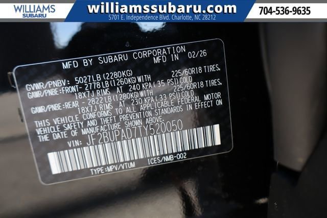 New 2026 Subaru Outback Premium AWD/4WD image 22