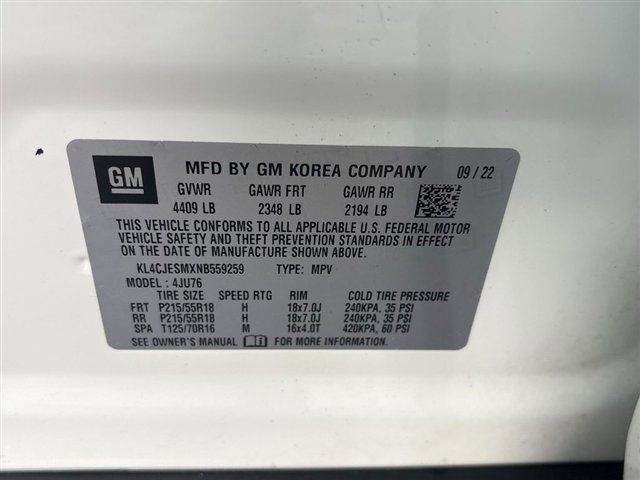 Certified 2022 Buick Encore Preferred AWD/4WD image 32
