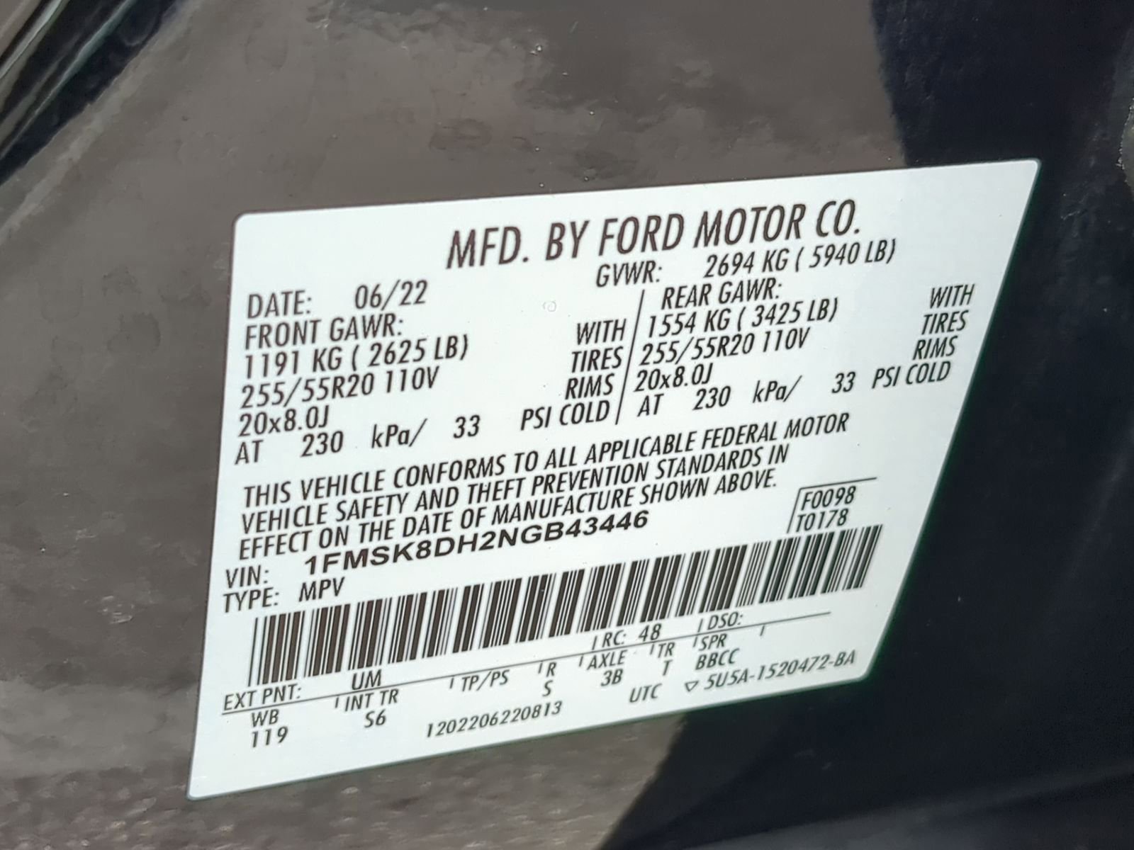 Certified 2022 Ford Explorer XLT w/ Equipment Group 202A image 40