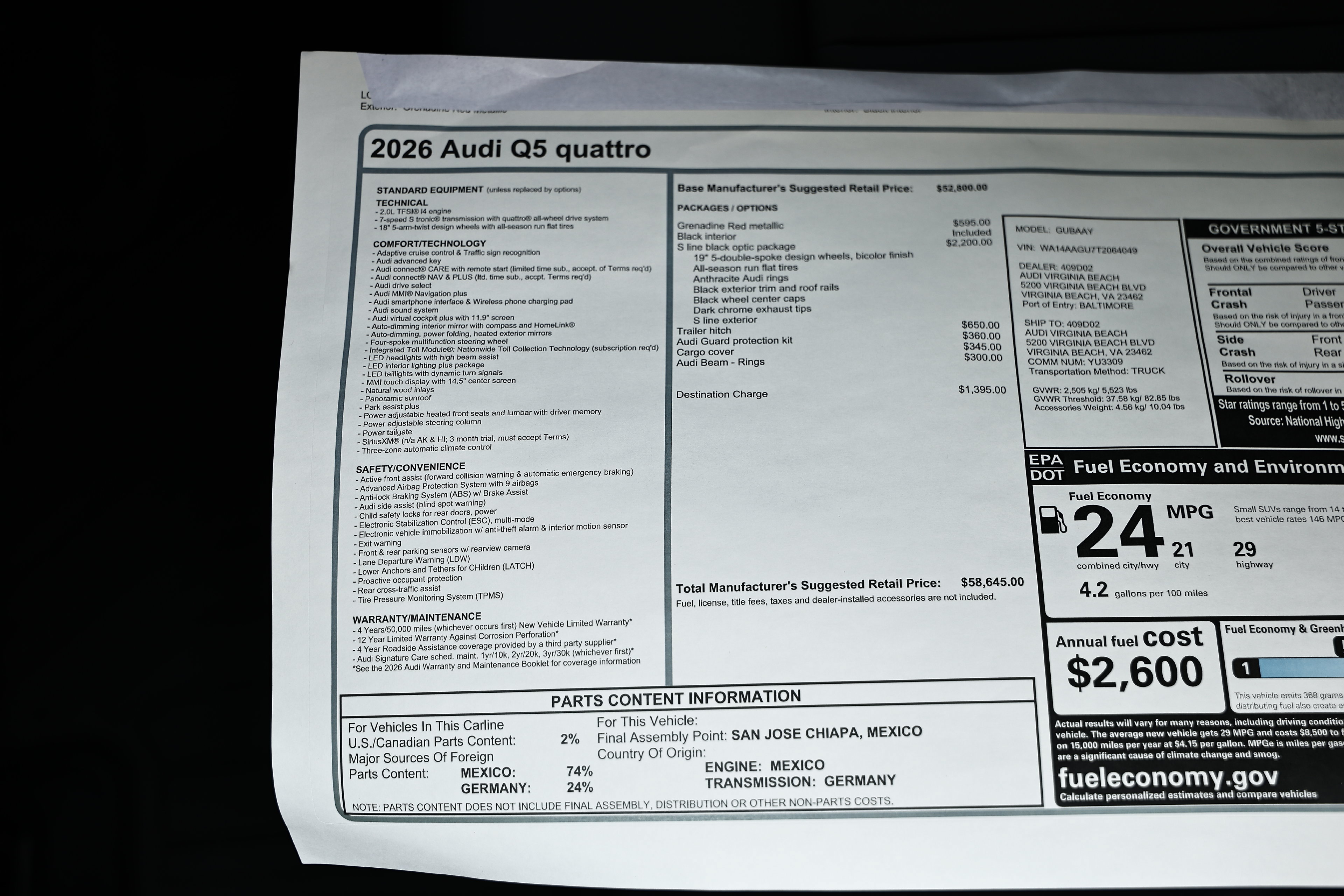 New 2026 Audi Q5 2.0T AWD/4WD image 24