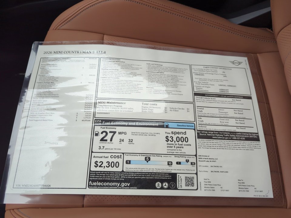 New 2026 MINI Cooper Countryman S w/ Comfort Package Max image 33